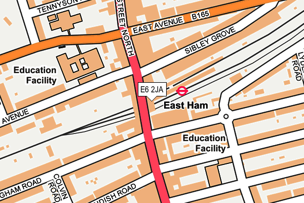 E6 2JA map - OS OpenMap – Local (Ordnance Survey)