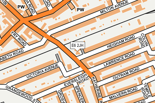 E6 2JH map - OS OpenMap – Local (Ordnance Survey)