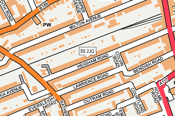 E6 2JQ map - OS OpenMap – Local (Ordnance Survey)