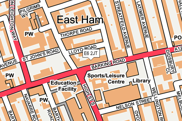 E6 2JT map - OS OpenMap – Local (Ordnance Survey)