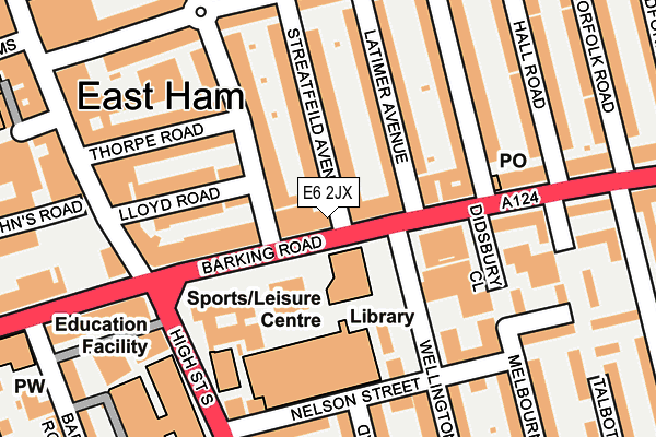 E6 2JX map - OS OpenMap – Local (Ordnance Survey)