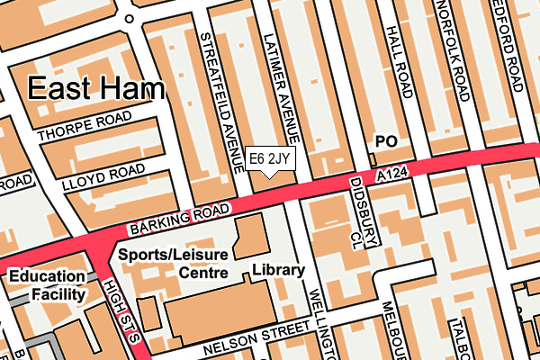 E6 2JY map - OS OpenMap – Local (Ordnance Survey)