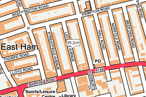 E6 2LH map - OS OpenMap – Local (Ordnance Survey)