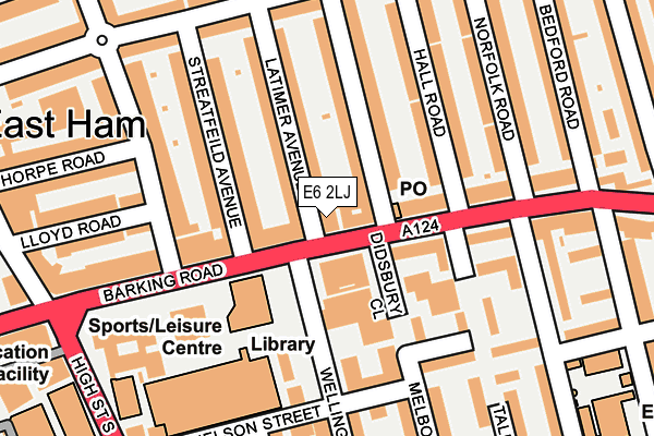 E6 2LJ map - OS OpenMap – Local (Ordnance Survey)