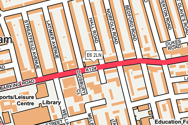 E6 2LN map - OS OpenMap – Local (Ordnance Survey)