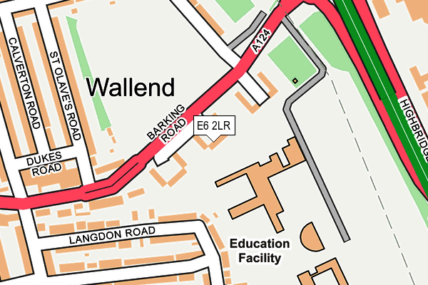 E6 2LR map - OS OpenMap – Local (Ordnance Survey)