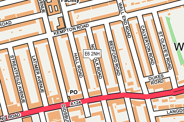 E6 2NH map - OS OpenMap – Local (Ordnance Survey)