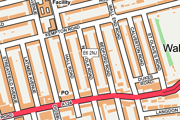 E6 2NJ map - OS OpenMap – Local (Ordnance Survey)