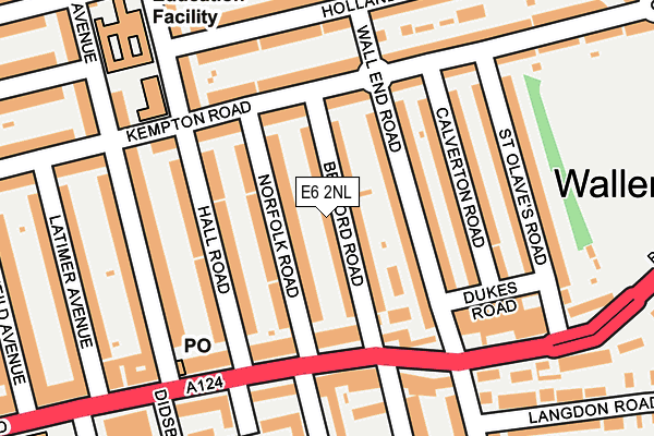 E6 2NL map - OS OpenMap – Local (Ordnance Survey)