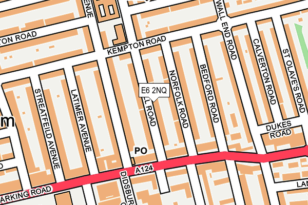 E6 2NQ map - OS OpenMap – Local (Ordnance Survey)