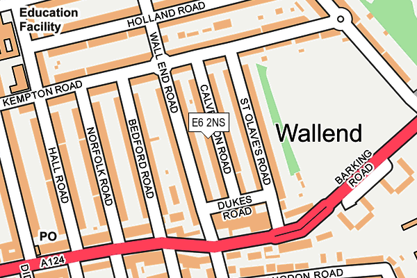 E6 2NS map - OS OpenMap – Local (Ordnance Survey)
