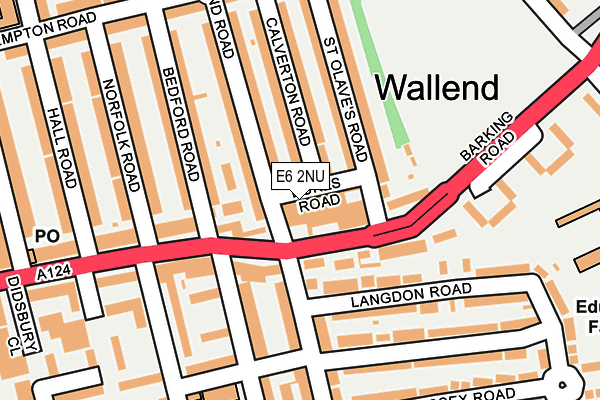 E6 2NU map - OS OpenMap – Local (Ordnance Survey)