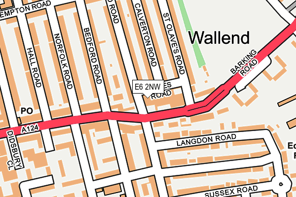 E6 2NW map - OS OpenMap – Local (Ordnance Survey)