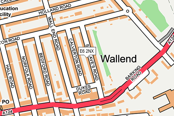 E6 2NX map - OS OpenMap – Local (Ordnance Survey)