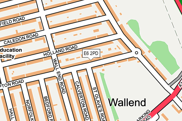 E6 2PD map - OS OpenMap – Local (Ordnance Survey)