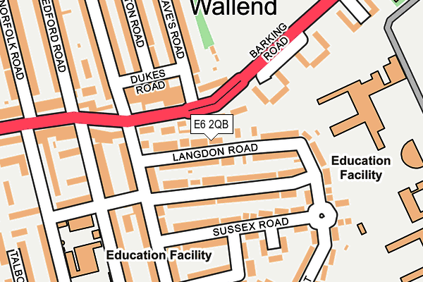 E6 2QB map - OS OpenMap – Local (Ordnance Survey)