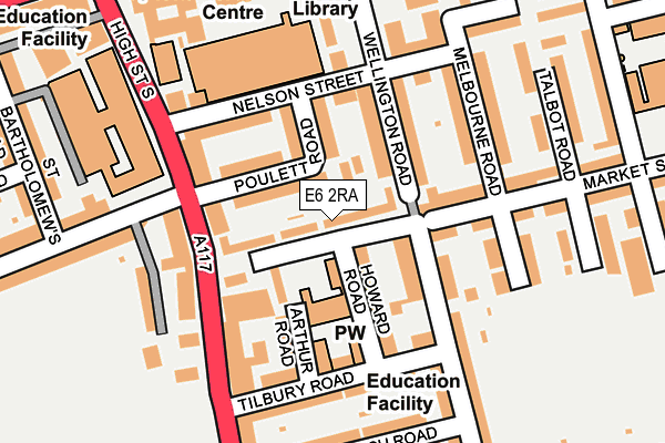 E6 2RA map - OS OpenMap – Local (Ordnance Survey)