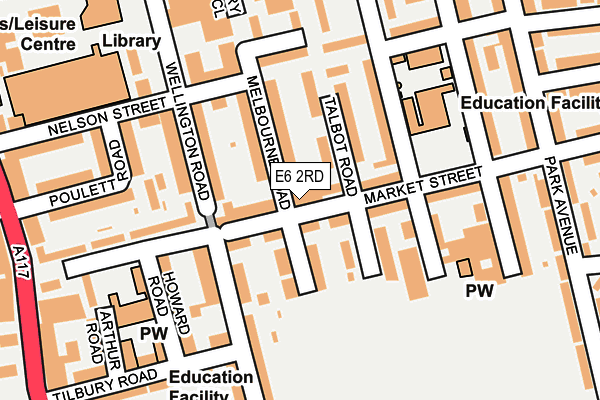 E6 2RD map - OS OpenMap – Local (Ordnance Survey)