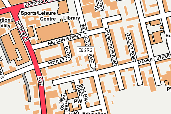 E6 2RG map - OS OpenMap – Local (Ordnance Survey)