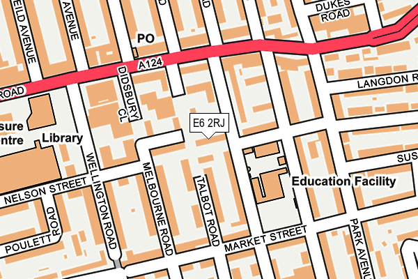 E6 2RJ map - OS OpenMap – Local (Ordnance Survey)