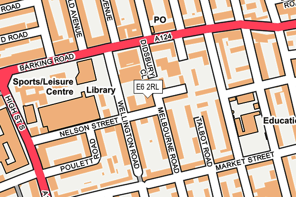 E6 2RL map - OS OpenMap – Local (Ordnance Survey)