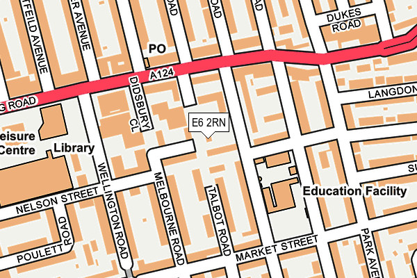 E6 2RN map - OS OpenMap – Local (Ordnance Survey)