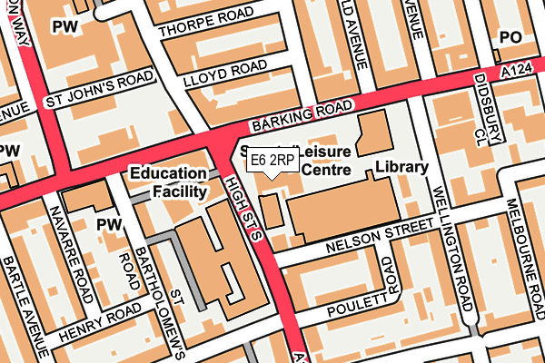 E6 2RP map - OS OpenMap – Local (Ordnance Survey)