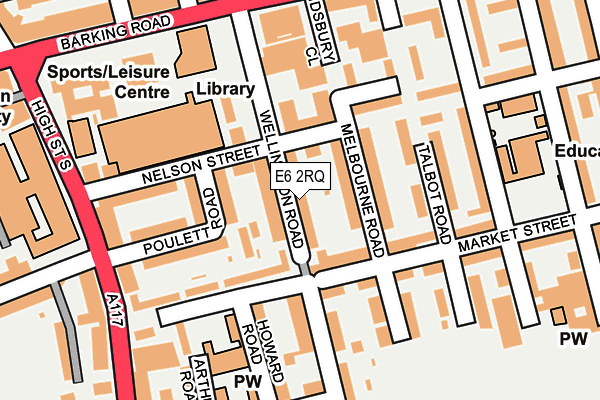 E6 2RQ map - OS OpenMap – Local (Ordnance Survey)