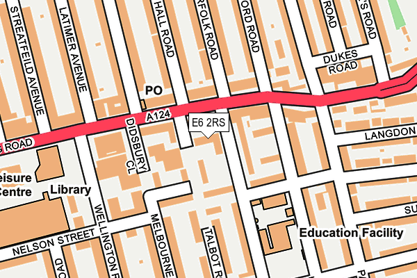 E6 2RS map - OS OpenMap – Local (Ordnance Survey)