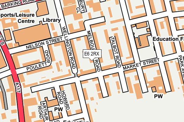 E6 2RX map - OS OpenMap – Local (Ordnance Survey)