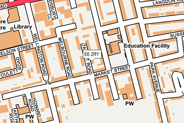 E6 2RY map - OS OpenMap – Local (Ordnance Survey)