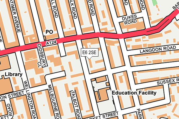 E6 2SE map - OS OpenMap – Local (Ordnance Survey)