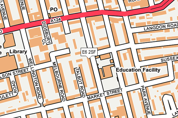 E6 2SF map - OS OpenMap – Local (Ordnance Survey)
