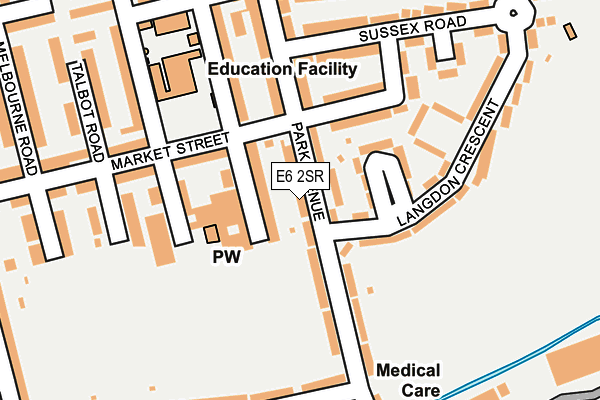 E6 2SR map - OS OpenMap – Local (Ordnance Survey)