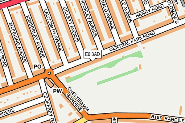 E6 3AD map - OS OpenMap – Local (Ordnance Survey)