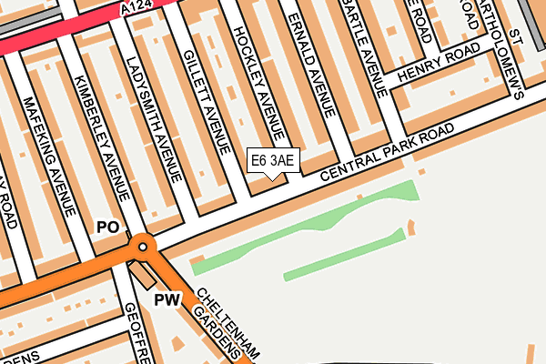 E6 3AE map - OS OpenMap – Local (Ordnance Survey)