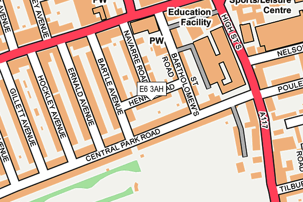 E6 3AH map - OS OpenMap – Local (Ordnance Survey)