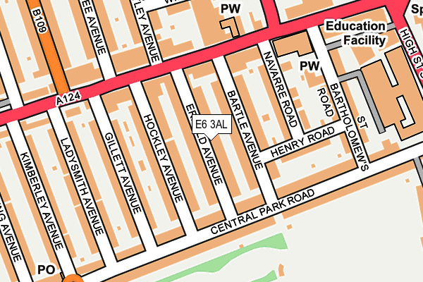 E6 3AL map - OS OpenMap – Local (Ordnance Survey)