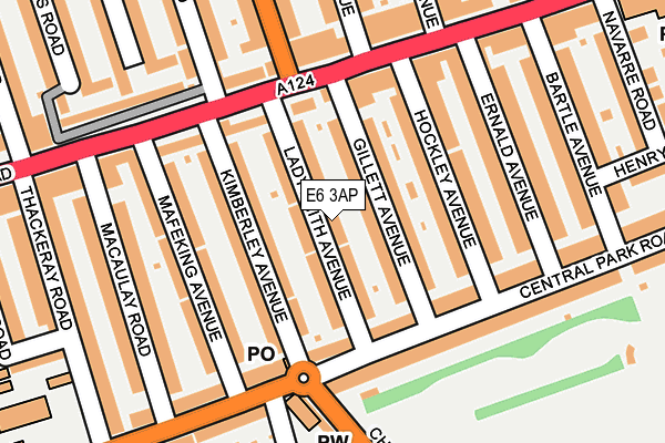 E6 3AP map - OS OpenMap – Local (Ordnance Survey)