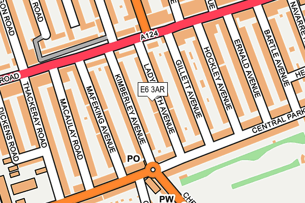 E6 3AR map - OS OpenMap – Local (Ordnance Survey)