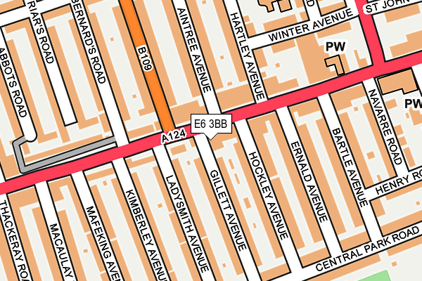 E6 3BB map - OS OpenMap – Local (Ordnance Survey)