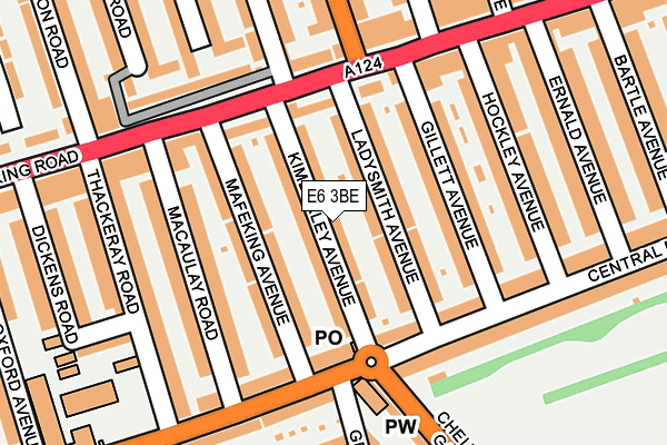 E6 3BE map - OS OpenMap – Local (Ordnance Survey)