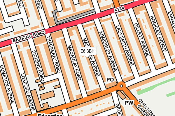 E6 3BH map - OS OpenMap – Local (Ordnance Survey)