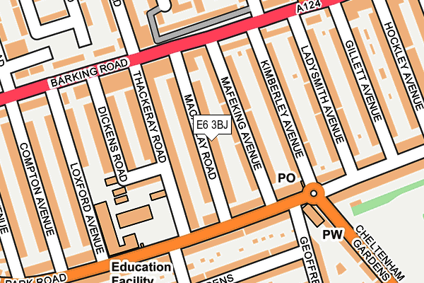 E6 3BJ map - OS OpenMap – Local (Ordnance Survey)