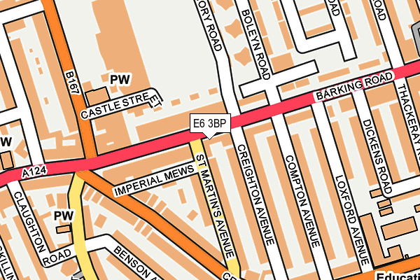 E6 3BP map - OS OpenMap – Local (Ordnance Survey)