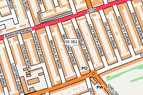 E6 3BQ map - OS OpenMap – Local (Ordnance Survey)