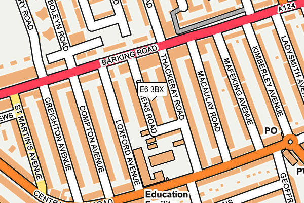 E6 3BX map - OS OpenMap – Local (Ordnance Survey)