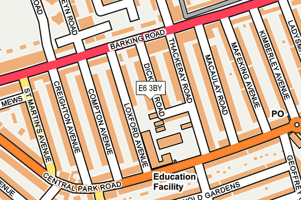 E6 3BY map - OS OpenMap – Local (Ordnance Survey)