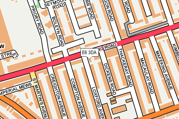 E6 3DA map - OS OpenMap – Local (Ordnance Survey)