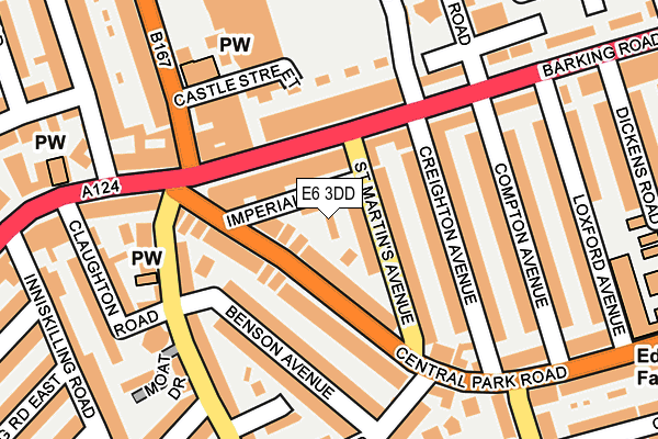 E6 3DD map - OS OpenMap – Local (Ordnance Survey)